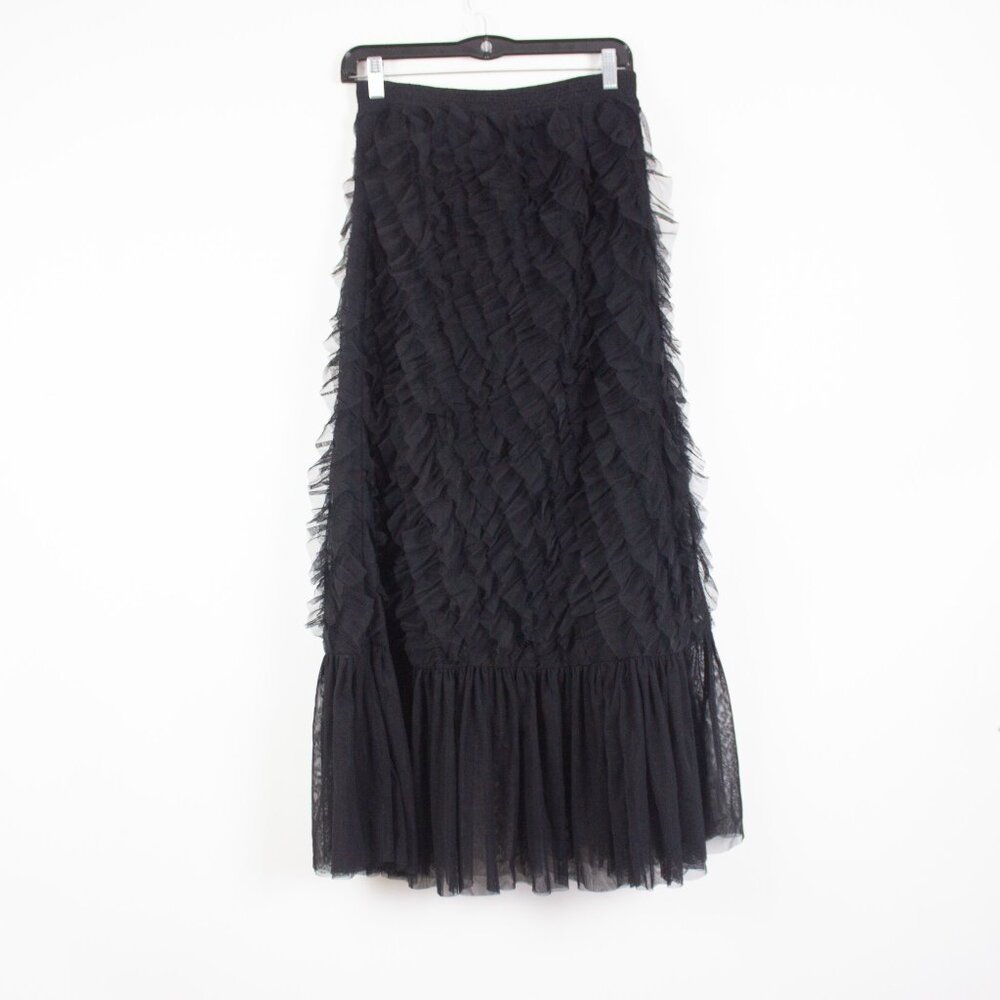 Anthropologie Kavita Bhartia Ruffle Maxi Skirt